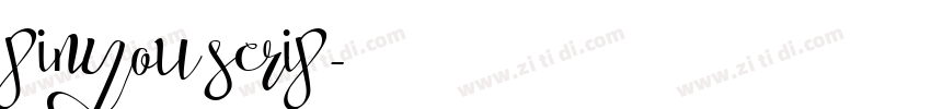 pinyou scrip字体转换